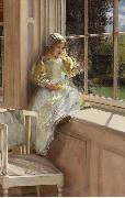 Alma-Tadema, Sir Lawrence Laura Alma-Tadema (mk23) Sweden oil painting reproduction